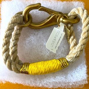 Authentic nautical ropes and brass hardware